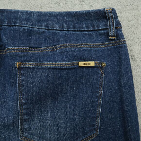 Chico's Jeans Women's 3P US-16P High-Rise Slimming Girlfriend Ankle 25" Inseam - Picture 14 of 16